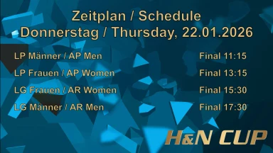 H&N Cup 22.01.2026 Finals Luftpistole & Luftgewehr Frauen & Männer