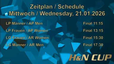 H&N Cup 21.01.2026 Finals Luftpistole & Luftgewehr Frauen & Männer