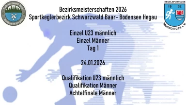 Einzelmeisterschaften QualifikationU23m + Männer Sportkeglerbezirk SBBH