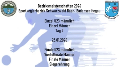 Einzelmeisterschaften VF/ Finale U23m + Männer Sportkeglerbezirk SBBH