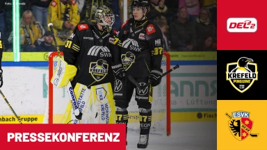 DEL2: Krefeld Pinguine vs. ESV Kaufbeuren | Pressekonferenz