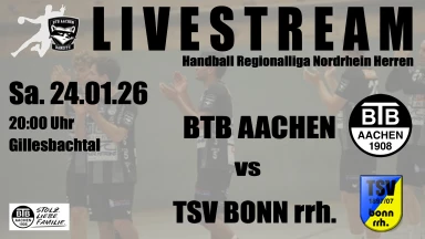 For Free ! Handball Männer Regionalliga Nordrhein  BTB Aachen -  TSV Bonn