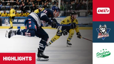 DEL2: EC Kassel Huskies vs. Bietigheim Steelers | Highlights
