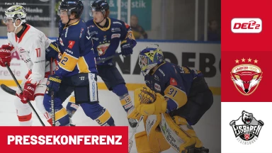 DEL2: Lausitzer Füchse vs. Eisbären Regensburg | Pressekonferenz