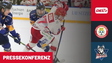DEL2: EV Landshut vs. EC Kassel Huskies | Pressekonferenz