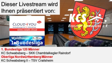1. Bundesliga 120 Herren: KC Schwabsberg - SKK Chambtalkegler Raindorf