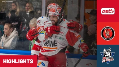 DEL2: Eispiraten Crimmitschau vs. EC Kassel Huskies I Highlights