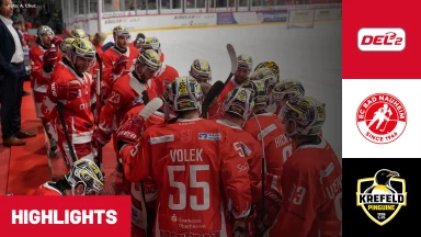 DEL2: EC Bad Nauheim vs. Krefeld Pinguine I Highlights