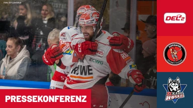 DEL2: Eispiraten Crimmitschau vs. EC Kassel Huskies I Pressekonferenz