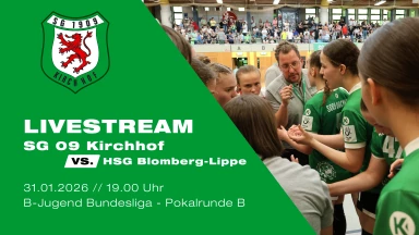 JBLH wB Pokalrunde B: SG 09 Kirchhof vs. HSG Blomberg-Lippe