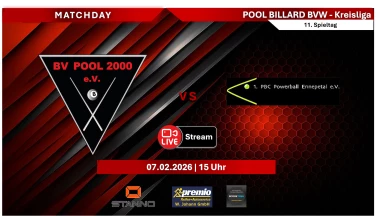 BV Pool 2000 III vs. 1. PBC Powerball EN I | Tisch 2
