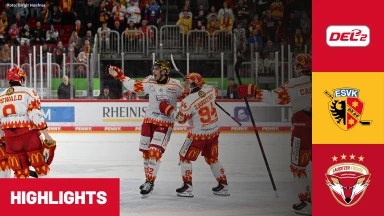 DEL2: ESV Kaufbeuren vs. Lausitzer Füchse I Highlights