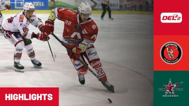 DEL2: Eispiraten Crimmitschau vs. Starbulls Rosenheim I Highlights