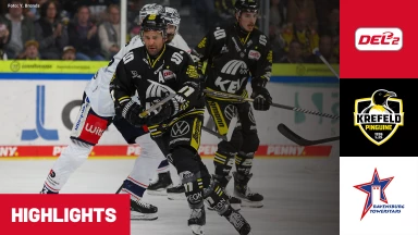 DEL2: Krefeld Pinguine vs. Ravensburg Towerstars I Highlights