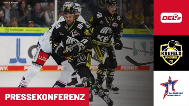 DEL2: Krefeld Pinguine vs. Ravensburg Towerstars I Pressekonferenz