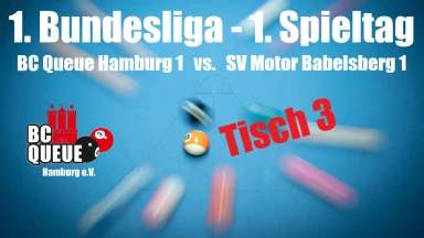 1. Pool Billard Bundesliga - T3 - BC Queue Hamburg 1 vs. SV Motor Babelsberg 1