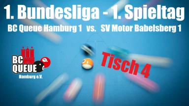 1. Pool Billard Bundesliga - T4 - BC Queue Hamburg 1 vs. SV Motor Babelsberg 1