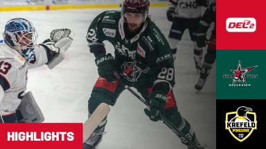 DEL2: Starbulls Rosenheim vs. Krefeld Pinguine I Highlights