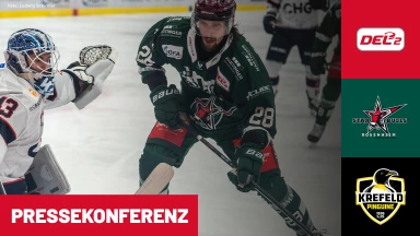 DEL2: Starbulls Rosenheim vs. Krefeld Pinguine | Pressekonferenz