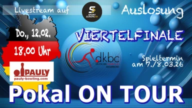 Pauly DKBC-Pokal 2025/26 - Auslosung Viertelfinale