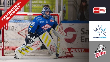 For international fans only - DEL: Dresdner Eislöwen vs. Nürnberg Ice Tigers