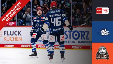 For international fans only - DEL: Schwenninger Wild Wings vs. Löwen Frankfurt