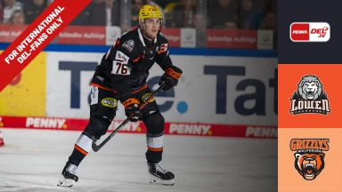 For international fans only - DEL: Löwen Frankfurt vs. Grizzlys Wolfsburg