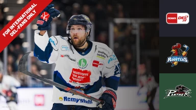 For international fans only - DEL: Iserlohn Roosters vs. Augsburger Panther
