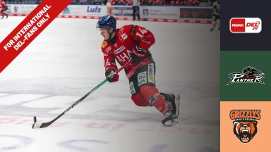 For international fans only - DEL: Augsburger Panther vs. Grizzlys Wolfsburg