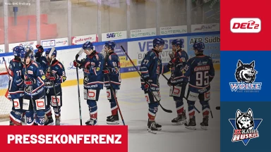 DEL2: EHC Freiburg vs. EC Kassel Huskies | Pressekonferenz