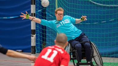 1. Spieltag der Rollstuhlhandball-Bundesliga RHBL 2026 in Hannover