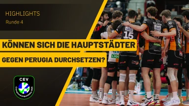 CL Männer: BERLIN Recycling Volleys vs. Sir Sicoma Monini PERUGIA | Highlights