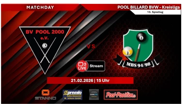 BV Pool 2000 III vs. MBS Werdohl III | Tisch 1