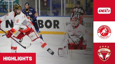 DEL2: EC Bad Nauheim vs. Lausitzer Füchse I Highlights