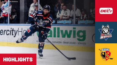 DEL2: EC Kassel Huskies vs. ESV Kaufbeuren I Highlights