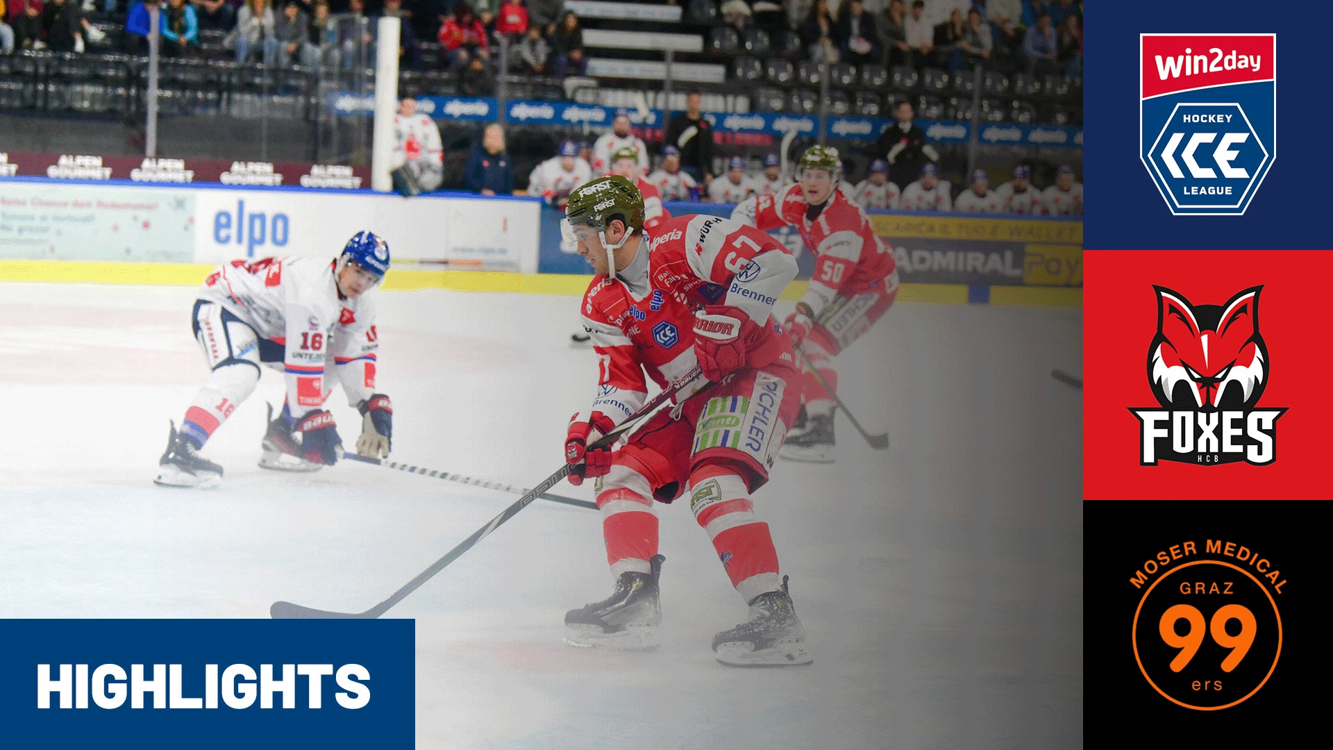 win2day ICE Hockey League: HCB Südtirol Alperia vs. Moser Medical Graz99ers | Highlights