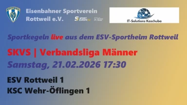 SKVS | Verbandsliga Männer | ESV Rottweil - KSC Wehr-Öflingen
