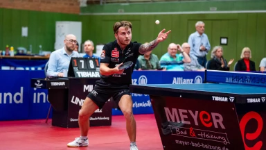 2. Bundesliga Tischtennis:TTC Indeland Jülich -  TTC Fortuna Passau Tisch 1