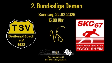 2. Bundesliga 120 Damen: TSV Breitengüßbach - SKC 67 Eggolsheim