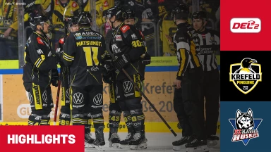 DEL2: Krefeld Pinguine vs. EC Kassel Huskies | Highlights