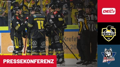 DEL2: Krefeld Pinguine vs. EC Kassel Huskies | Pressekonferenz