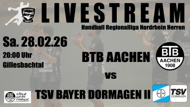 For Free ! Handball Männer Regionalliga Nordrhein  BTB Aachen -  Bayer Dormagen