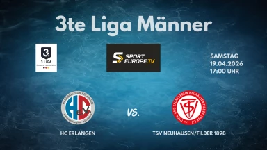 3. Liga: Staffel Süd - HC Erlangen II vs. TSV Neuhausen/Filder 1898