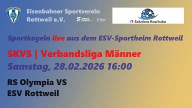 SKVS | Verbandsliga Männer | RS Olympia VS - ESV Rottweil