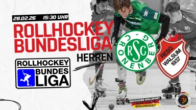1. Rollhockey Bundesliga  Herren - RSC Cronenberg vs. RESG Walsum