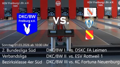 Heimspiel DKC/BW Freiburg vs. Leimen, Rottweil, Neuenburg