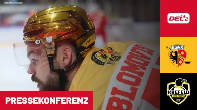 DEL2: ESV Kaufbeuren vs. Krefeld Pinguine | Pressekonferenz