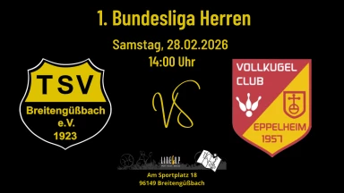 1. Bundesliga 120 Männer: TSV Breitengüßbach - VKC 1957 Eppelheim