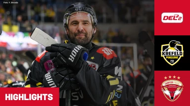 DEL2: Krefeld Pinguine vs. Lausitzer Füchse I Highlights