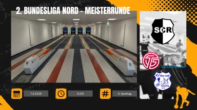 2. Bundesliga Nord Kegeln (Schere) - 4. Spieltag Meisterrunde